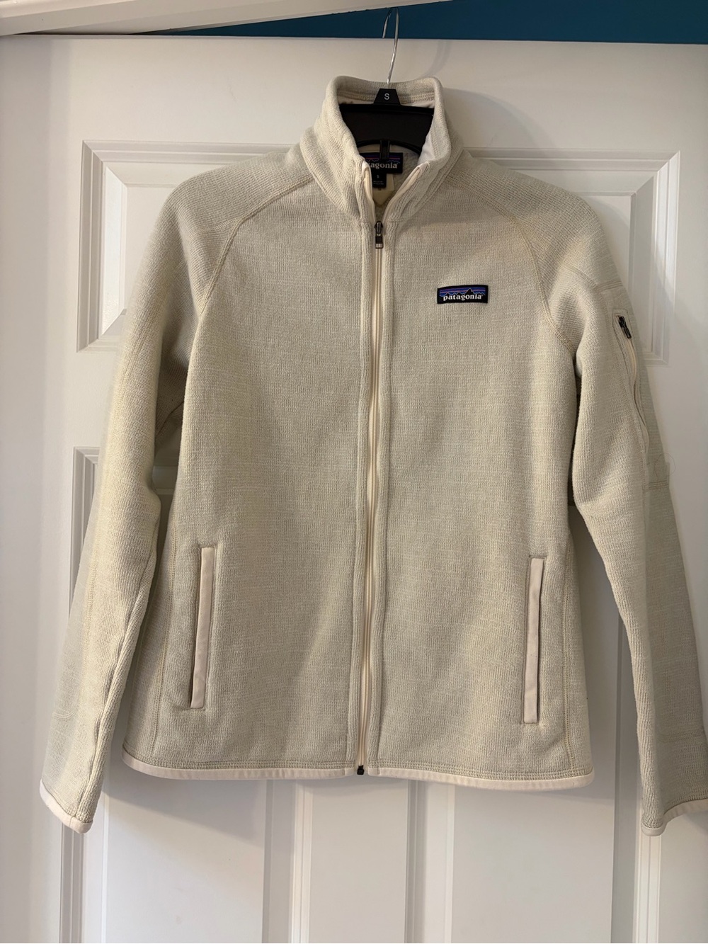 Patagonia Women's Cream Full-Zip Teddy Fleece Jacket